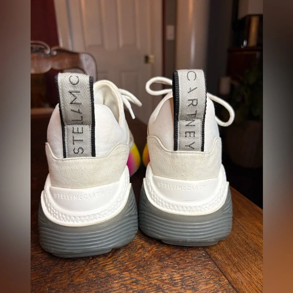 Stella McCartney Eclypse Rainbow Chunky Platform Sneakers. Size 39.5 or US 8.5